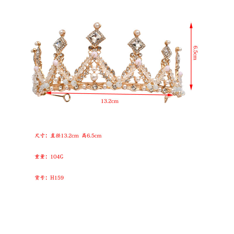 Crown Headdress Children Princess Girl Diamond Korean Style Crown Crystal Headband Children Hair Accessories Birthday Photo