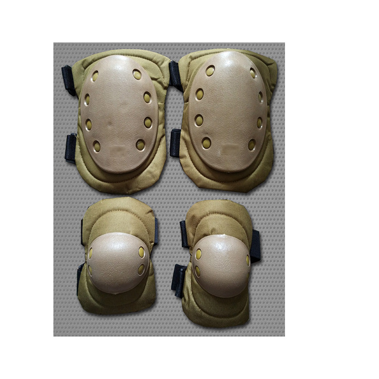 Tactical Black Eagle Protective Gear Lengthened Reinforcement Protective CS Equipment Sports Riding Military Fans Field Battle Knee and Elbow Protector Suit