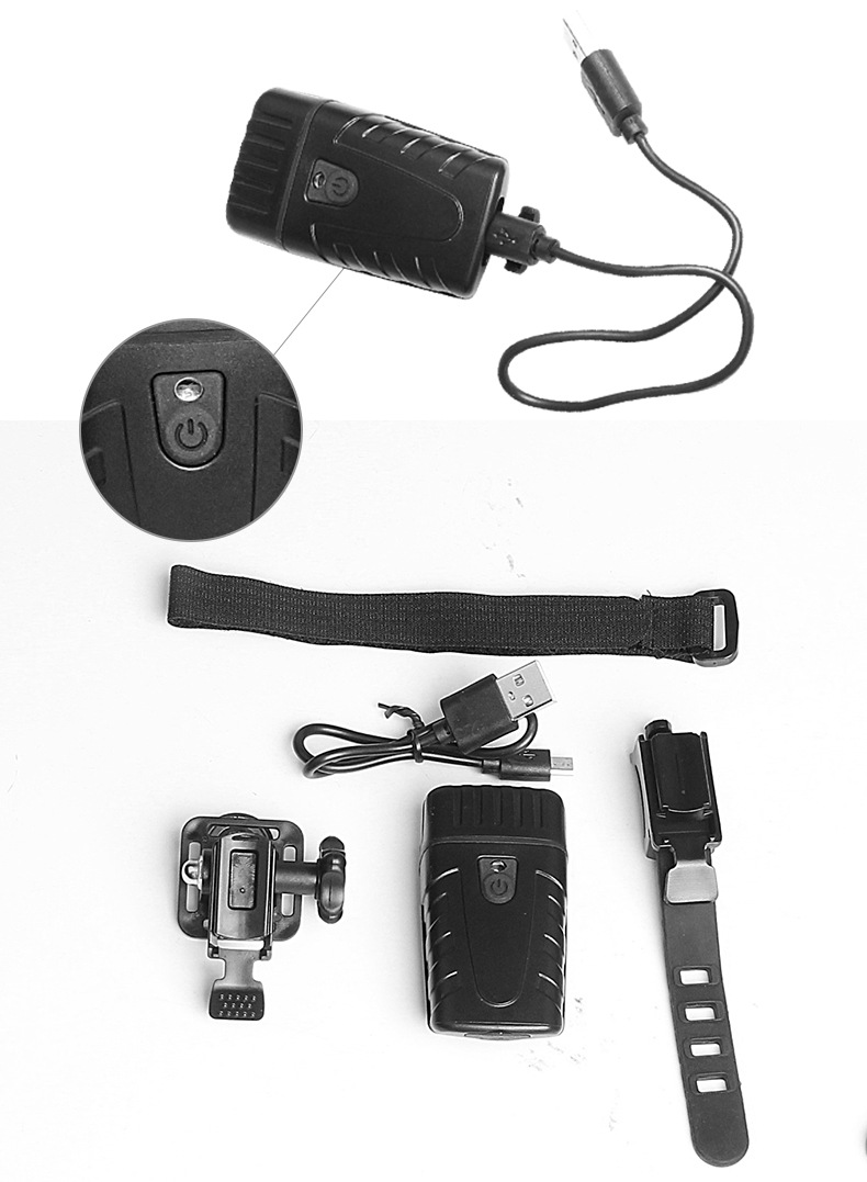 Usb-powered bike headlamp hj-050 nightlight riding equipment Usb-powered bike headlamp hj-050 nightlight riding equipment