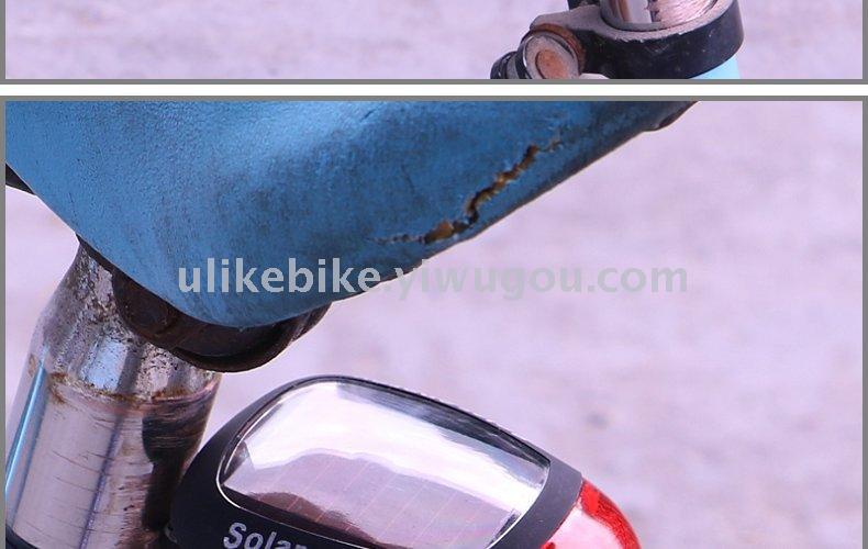 Bicycle solar tail lamp riding tube lamp mountain bike warning light cycling equipment accessories