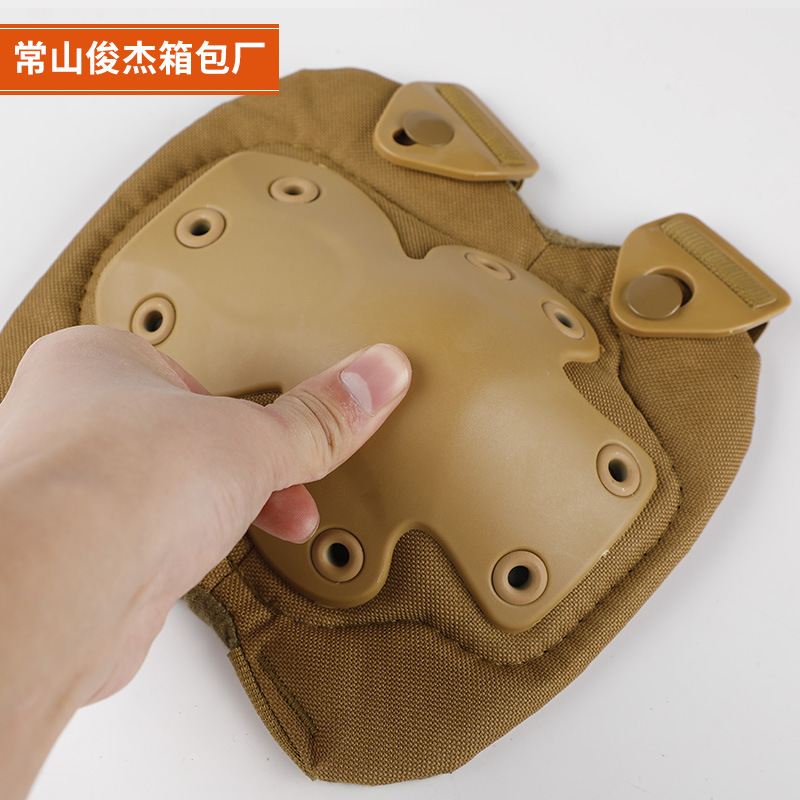Factory Direct Sales Sports Kneecaps Set Military Fans Field Equipment Knee and Elbow Pad Riding Sports Protective Gear 4-Piece Set