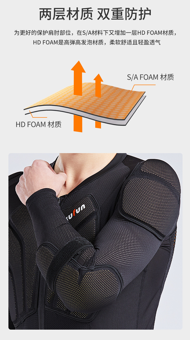 Riding Armor Protective Gear Set Adult Anti-Fall Clothes Inner Armor Wear Motorcycle Protective Hip Pants Pad Equipment Full Set for Women