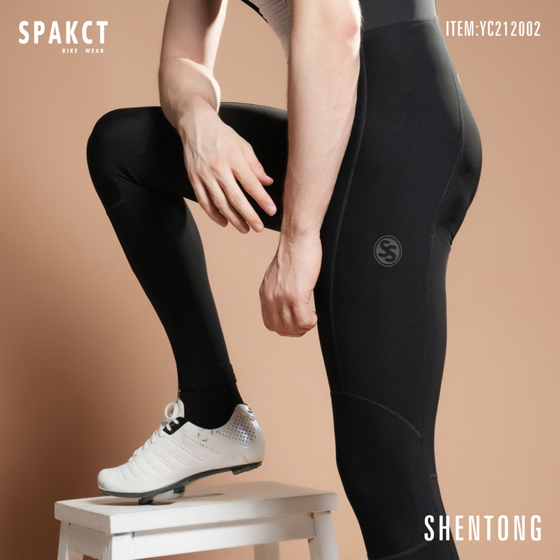 Shoulder Strap Riding Pants Men&#039;s Autumn and Winter Mountain Bike Warm Trousers Road Bicycle Pants Cycling Equipment