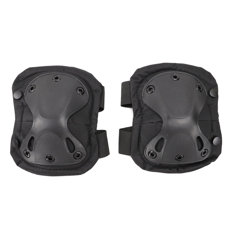 Cross-Border Spot Knee and Elbow Pad Four-Piece Diamond Protective Gear Military Fans CS Field Equipment Outdoor Riding Kneelet