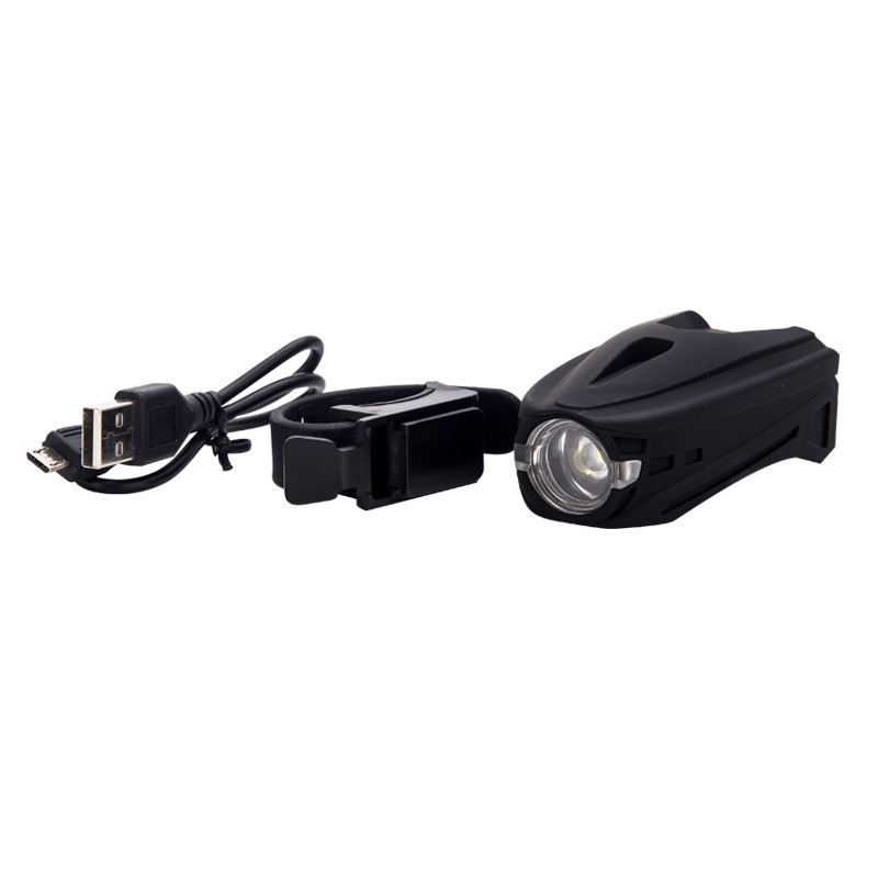 New Bicycle Warning Smart Induction Lamp USB Charging Night Riding Single Mountain Bike Light Headlight Equipment