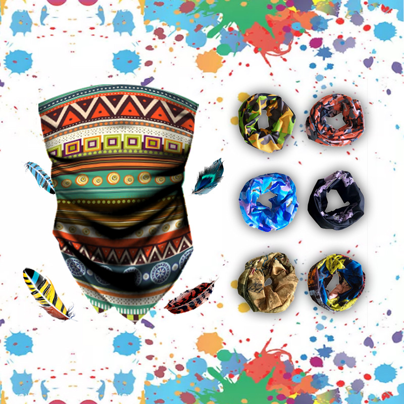 Magic Headband Mask Cycling Supplies Scarf Sports Equipment Windproof Ice Silk Headgear Riding Cap Bandana Bicycle