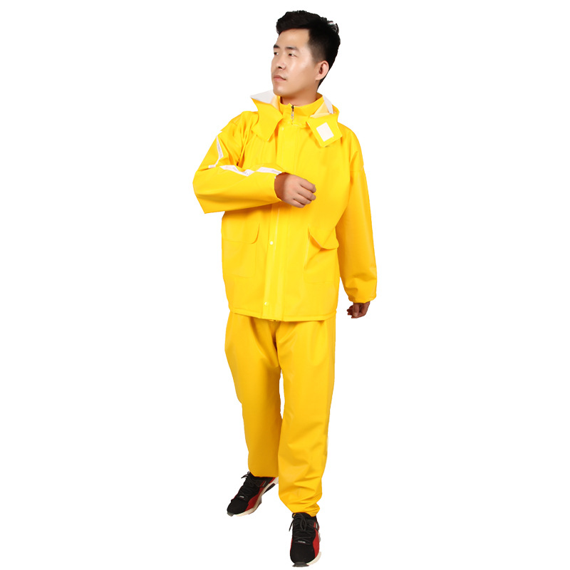 Factory Direct Sales American Take-out Raincoat Riding Group Reflective Adult Outdoor Raincoat Rain Pants Split Suit Rider Equipment