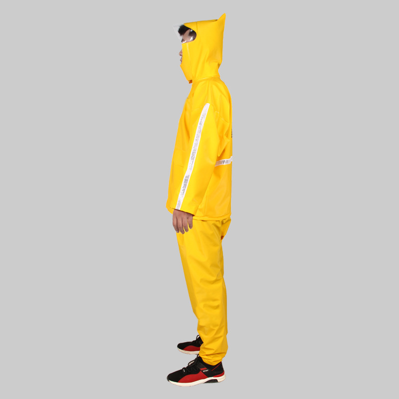 Factory Direct Sales American Take-out Raincoat Riding Group Reflective Adult Outdoor Raincoat Rain Pants Split Suit Rider Equipment