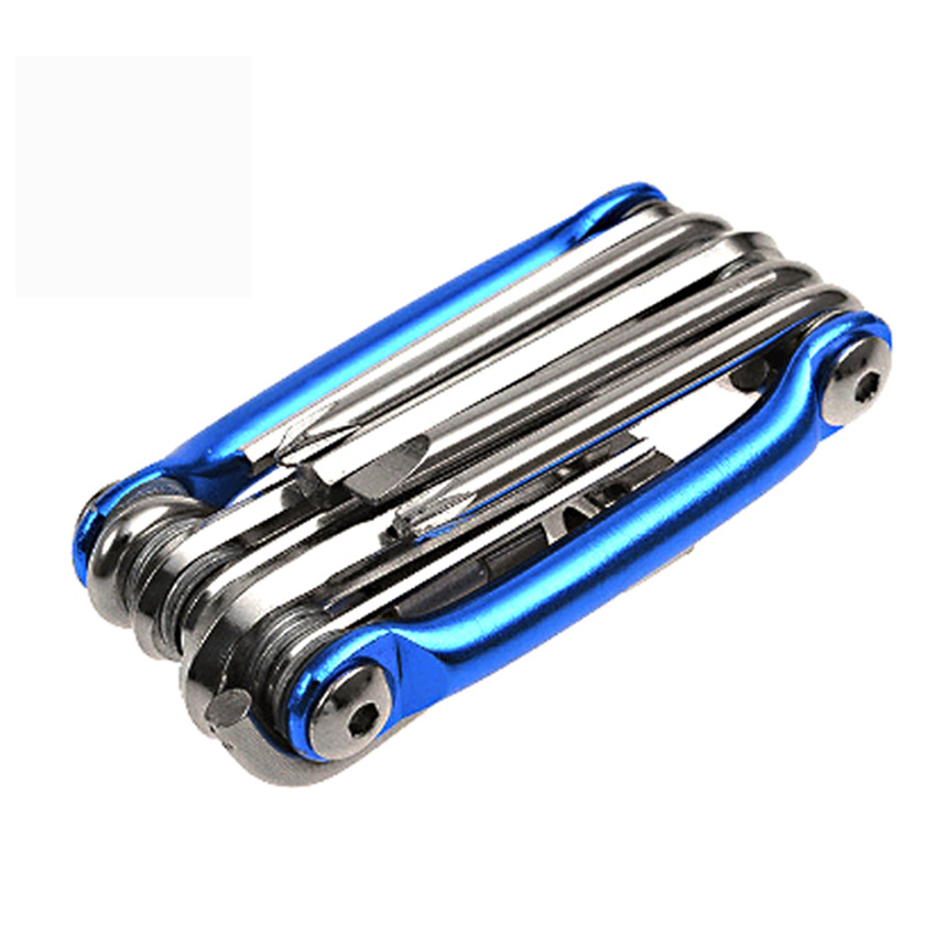 Bicycle Tool 11-in-1 Multi-Purpose Function Combination Mountain Bike Tool with T25 Chain Cutter Riding Equipment Bicycle Tool 11-in-1 Multi-Purpose Function Combination Mountain Bike Tool with T25 Chain Cutter Riding Equipment