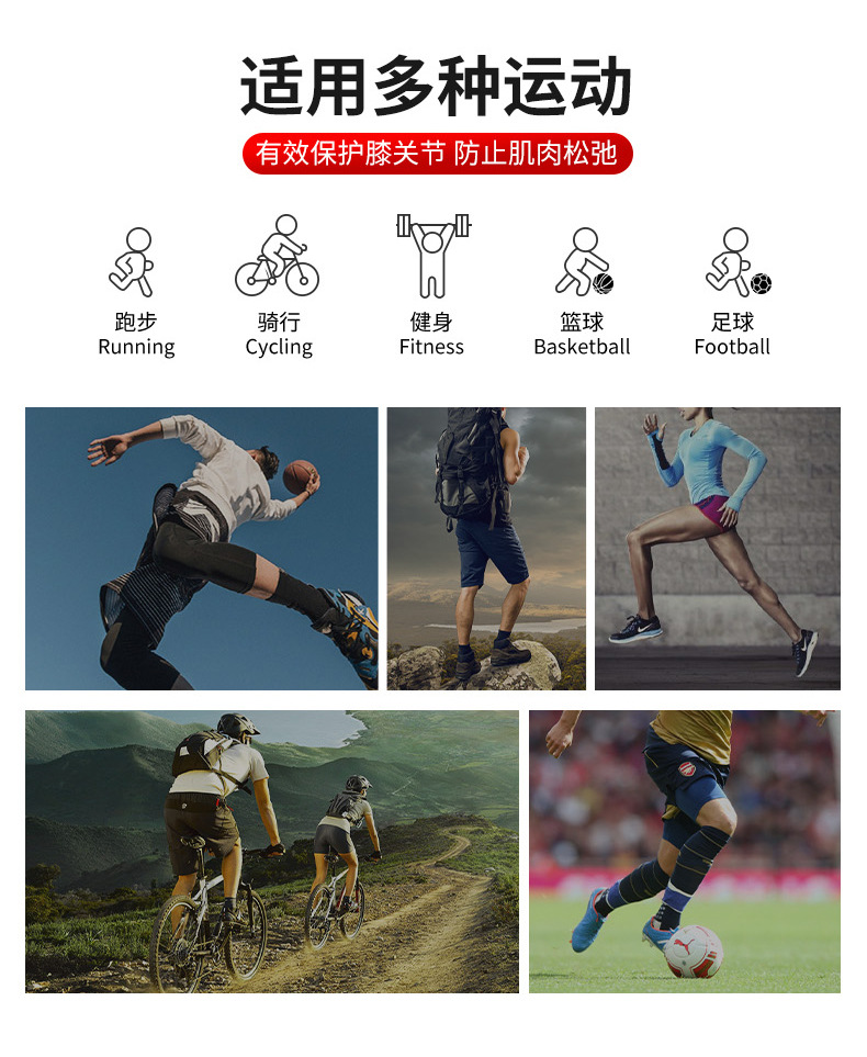 Basketball Sports Kneecaps Pressurized Silicone Anti-Collision Protection Patella Outdoor Riding Fitness Dance Mountaineering Protective Gear Equipment Basketball Sports Kneecaps Pressurized Silicone Anti-Collision Protection Patella Outdoor Riding Fitness Dance Mountaineering Protective Gear Equipment