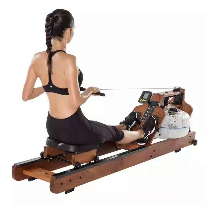 Rowing Machine Aerobic Fitness Equipment Rowing Machine Wooden Water Resistance Paddle Machine for Wholesalers