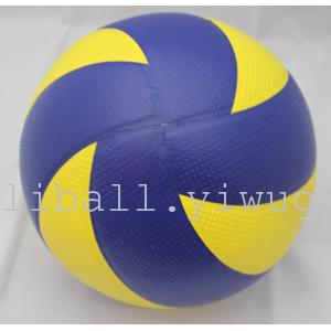 Eight pieces of volleyball with skin on