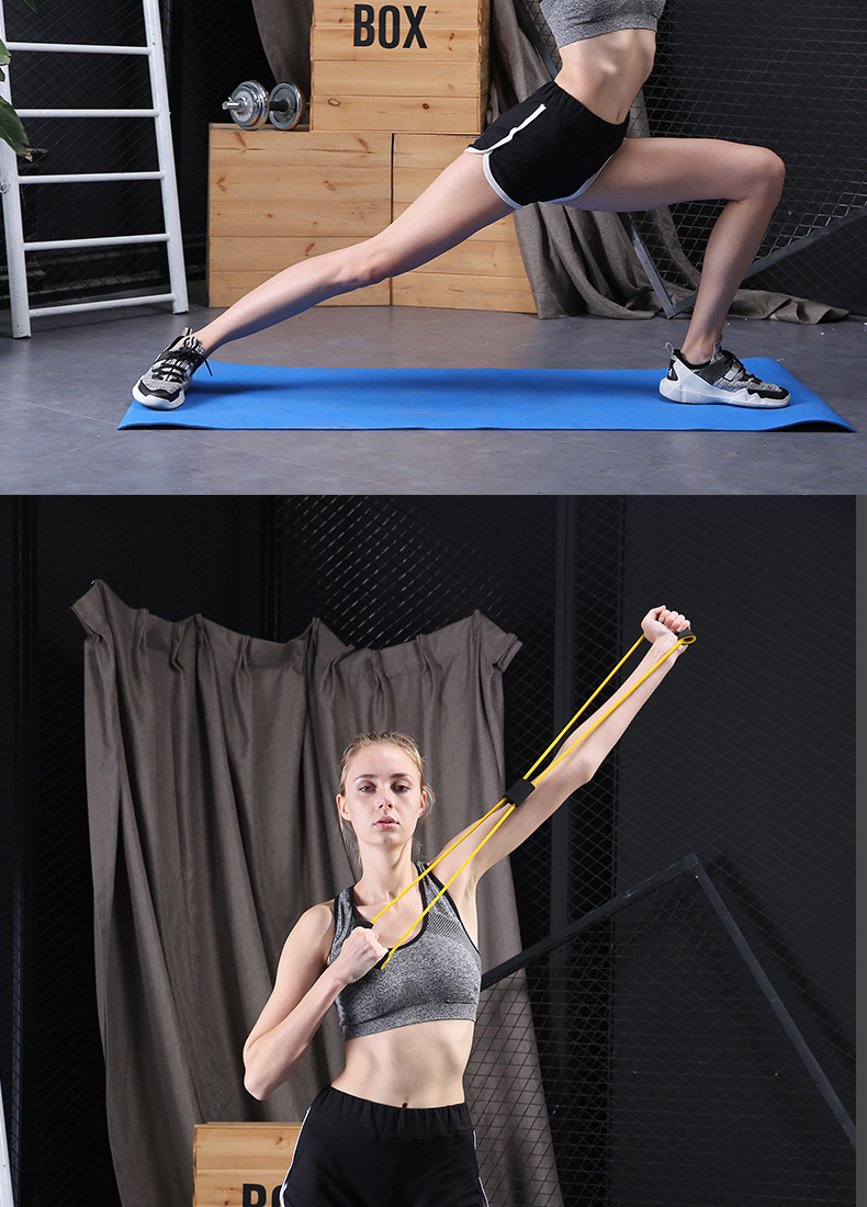 SOURCE Manufacturer Yoga 8 Words Pulling Rope Home Fitness Equipment TPE Eight Words Chest Expander Open Shoulder Beauty Back Chest Expander SOURCE Manufacturer Yoga 8 Words Pulling Rope Home Fitness Equipment TPE Eight Words Chest Expander Open Shoulder Beauty Back Chest Expander