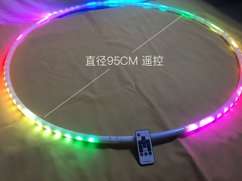 Performance LED LightEmitting Hula Hoop LightEmitting Toy Colorful Detachable Rechargeable Hula Hoop Manufacturer