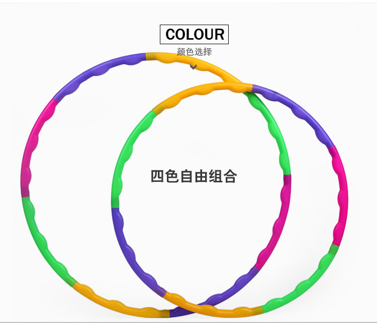 Ruiyuan Children's Hula Hoop Kindergarten Fitness Small Equipment Color Throwing Ring Baby Plastic Hula Hoop Toys Ruiyuan Children's Hula Hoop Kindergarten Fitness Small Equipment Color Throwing Ring Baby Plastic Hula Hoop Toys