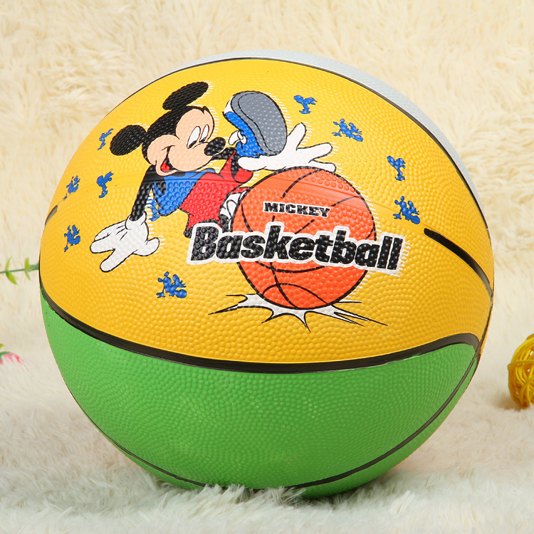 Factory Wholesale No. 3 Rubber Basketball Children Cartoon Basketball Kindergarten Basketball Special Offer Small Basketball Customization