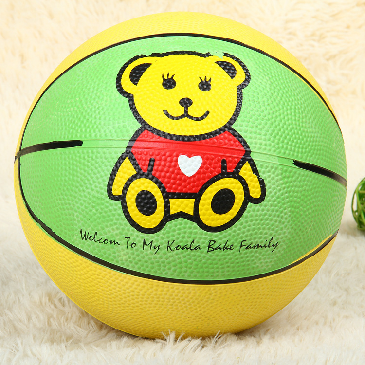 Factory Wholesale No. 3 Rubber Basketball Children Cartoon Basketball Kindergarten Basketball Special Offer Small Basketball Customization