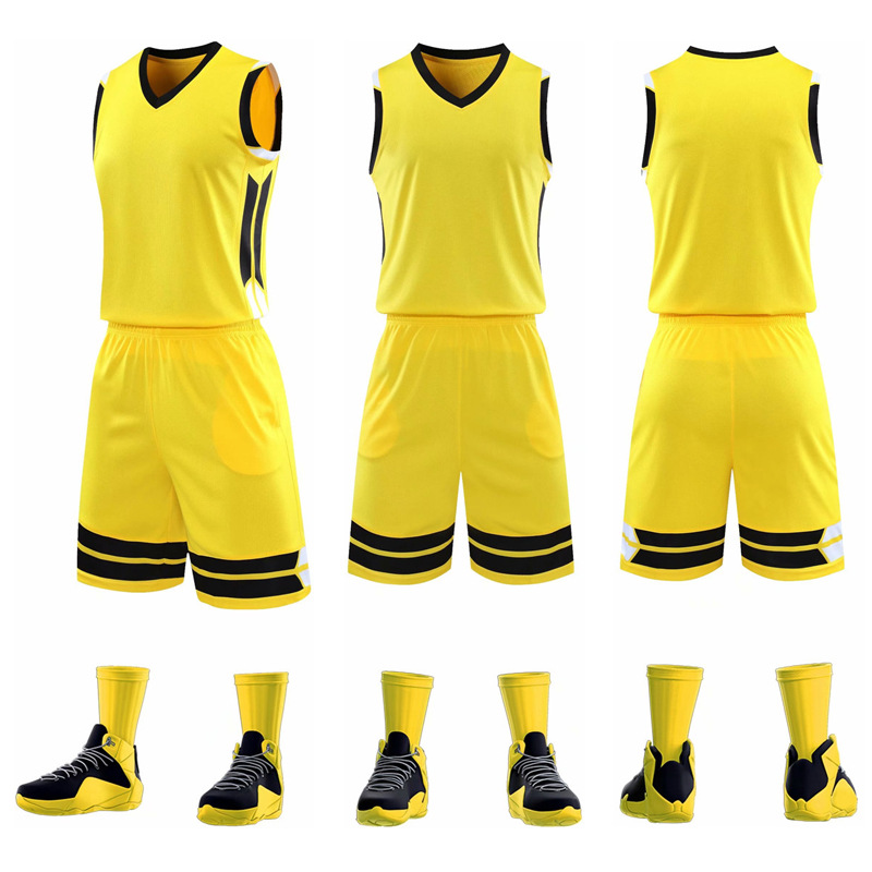 Basketball Jersey Custom Basket Ball Uniform Men&#039;s Basketball Team Uniform Basketball Match Training Ball Uniform Loose Two-Side Pocket Printing