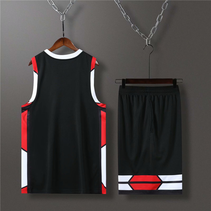 Basketball Jersey Custom Basket Ball Uniform Men's Basketball Team Uniform Basketball Match Training Ball Uniform Loose Two-Side Pocket Printing