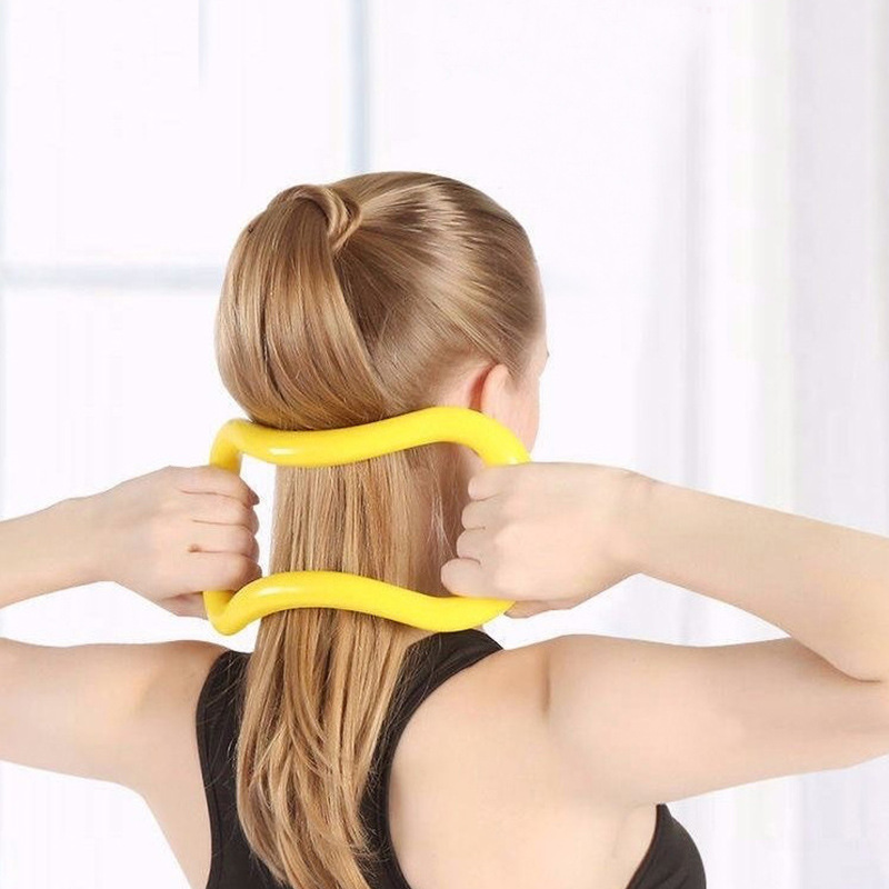 K Yoga Ring Fascia Stretch Massager Home Open Shoulder Beauty Back Fitness Magic Loop Yoga Pilates Roller