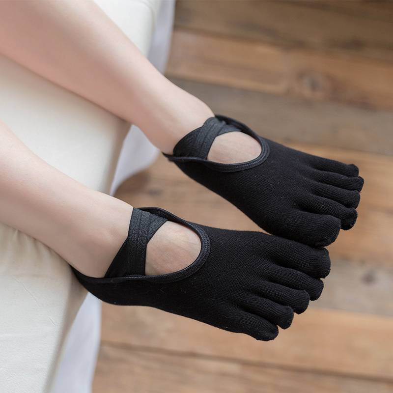 Non-Slip Socks Toe Socks Spring/Summer Yoga Socks Non-Slip Sports Trampoline Pilates Professional Dance Split Toe Fitness