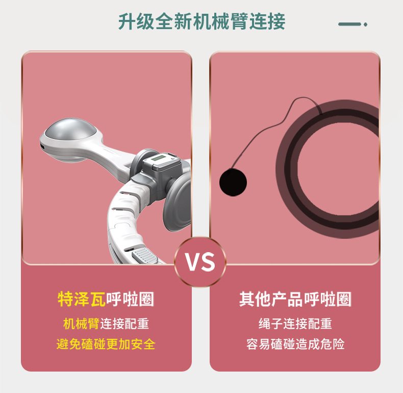 Cross-Border Adult Home Use Smart Counting Hula Hoop Belly Contracting Waist Lazy Fitness Detachable Hula Hoop