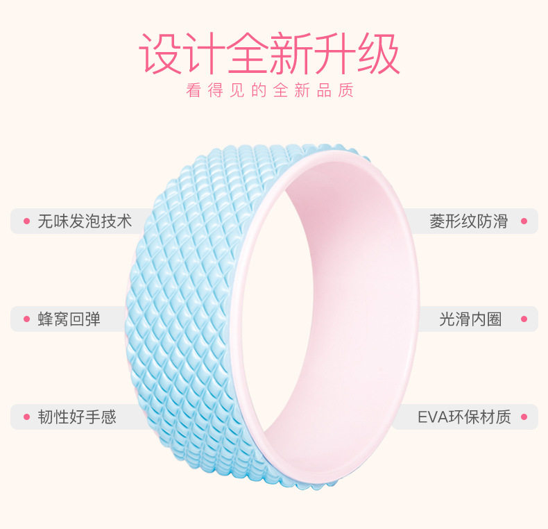 Manufacturer Yoga Wheel Back Bend Auxiliary Open Back Beauty Back Pilates Roller Yoga Aid Fitness Supplies Equipment