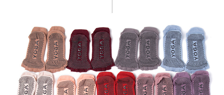 Non-Slip Yoga Socks Toe Socks Sports Professional Pilates Socks Open Toe Back High Quality Silicone Foreign Trade Set Logo Non-Slip Yoga Socks Toe Socks Sports Professional Pilates Socks Open Toe Back High Quality Silicone Foreign Trade Set Logo