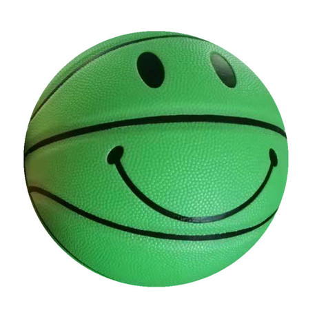 Children&#039;s Cool Smiley Basketball No. 3 No. 4 No. 5 High Elastic Belt Digitizing Grinding 8 Pieces Veneer Ball