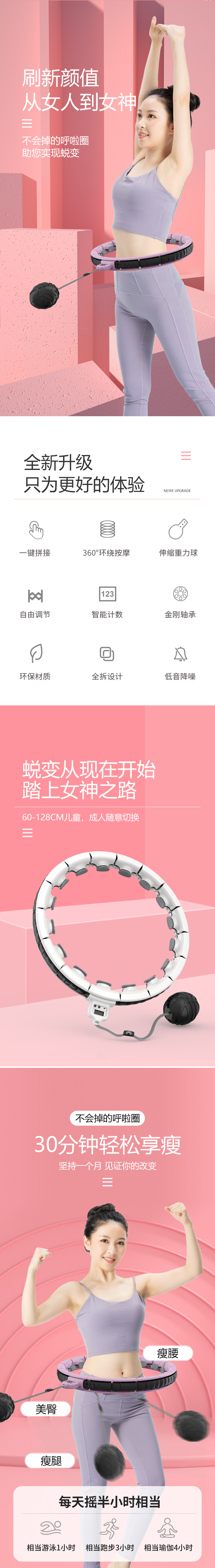 Amazon Hot Home Outdoor Fitness Equipment Hula Hoop Yiwu North Xiazhu Douyin Online Influencer Live Broadcast