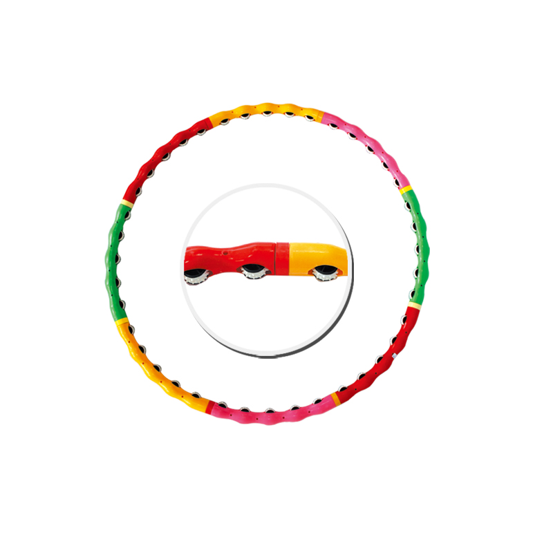 Roller Hula Hoop Rigid Plastic Pipe Hula Hoop Thin Waist Body Shaping Magnetic Beads Hula
