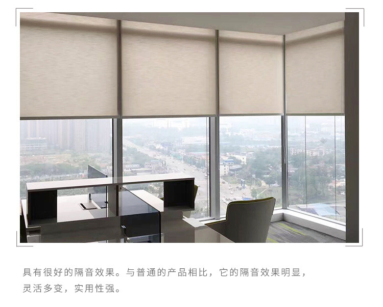 Half Shade Roller Shutter Curtain Factory Direct Sales Conference Room Office Industrial Plant Customizable Shading Insulated Roller Shutter