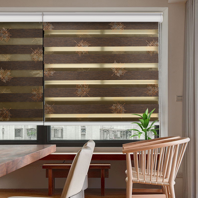 New Quality Exquisite Embroidery Soft Gauze Curtain Double-Layer Roller Shade Blinds Shading Curtain Living Room Bedroom Factory Customization