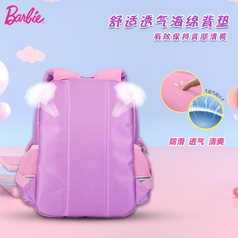 Disney&#039;s New Authentic children&#039;s backpack Barbie, roller-resistant and competitive backpack for students wholesale