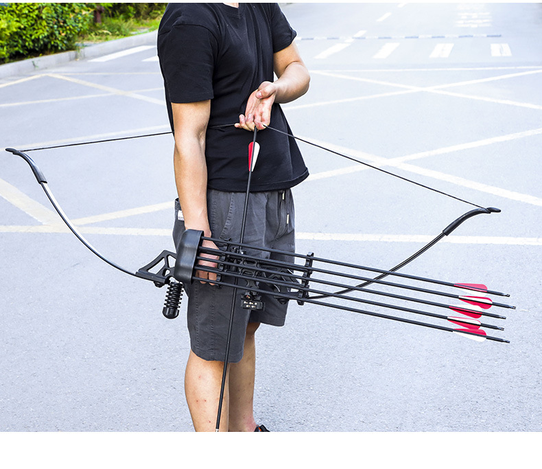 Dele Stone Bow and Arrow Shooting Sports Cam Bow Traditional Bow Archery Equipment Outdoor Alloy Metal Factory Direct Sales