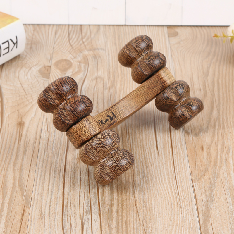 Fine Wooden four wheel massager wooden roller massage through the meridian