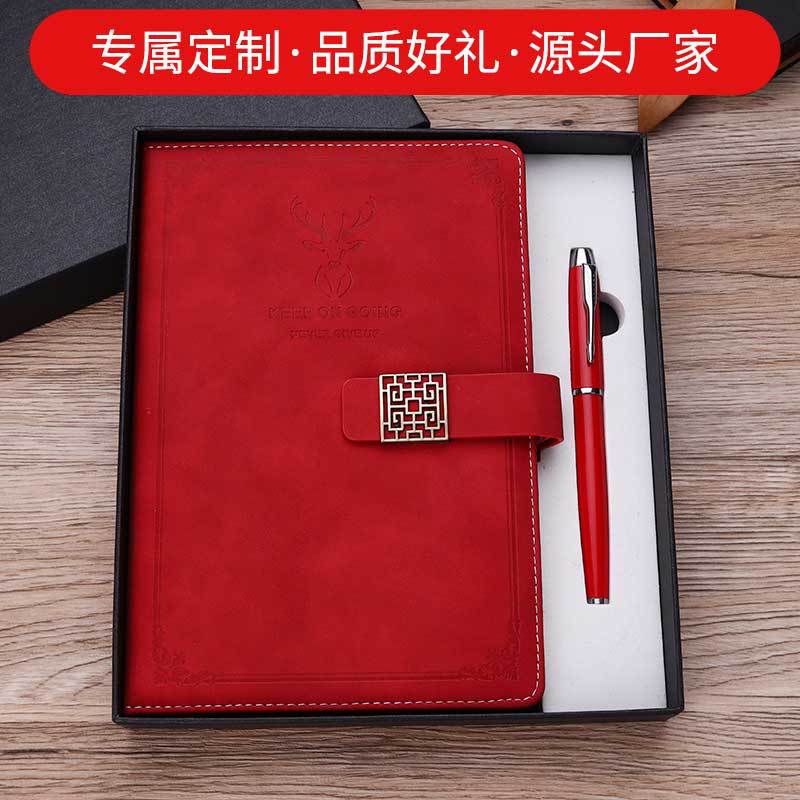 Creative Notepad Set Metal Roller Pen Gift Enterprise Company Gives Business Notebook Gift Set