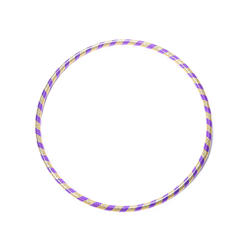 Creative New 2.4cm Two-Color Laser Hula Hoop Plastic Tube Weight Loss Fitness Thin Sports Equipment Wholesale