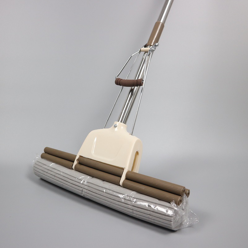 38cm Sponge Mop Head Hand Wash-Free Wet and Dry Dual-Use Roller Household Large Size Mop Collodion Cotton Water Sucking Mop