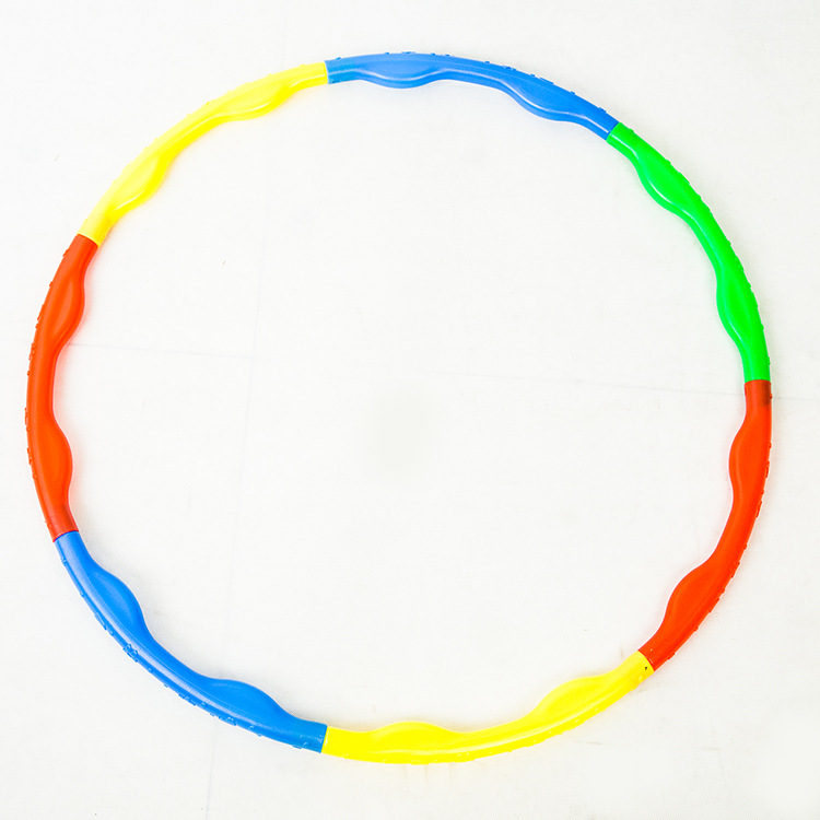 Manufacturers direct sales hula hoop for children removable color 7 section assembled hula outdoor leisure and fitness circle wholesale