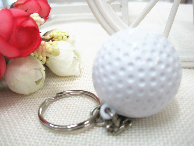 Leisure sporting goods basketball keychain 2.8cm tennis pendant mini golf fan your baseball factory