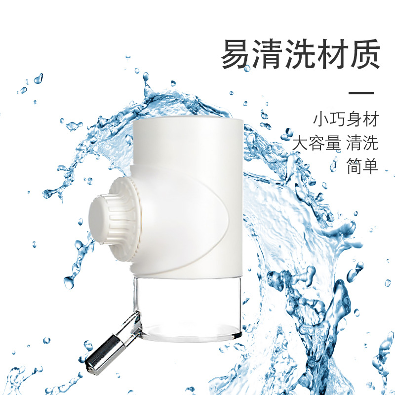 New Pet Drinking Bowl Wall-Mounted Roller Type Water Feeder Hanging Cage with Bottle Drinking Set Drinking Fountain Bubbler Head