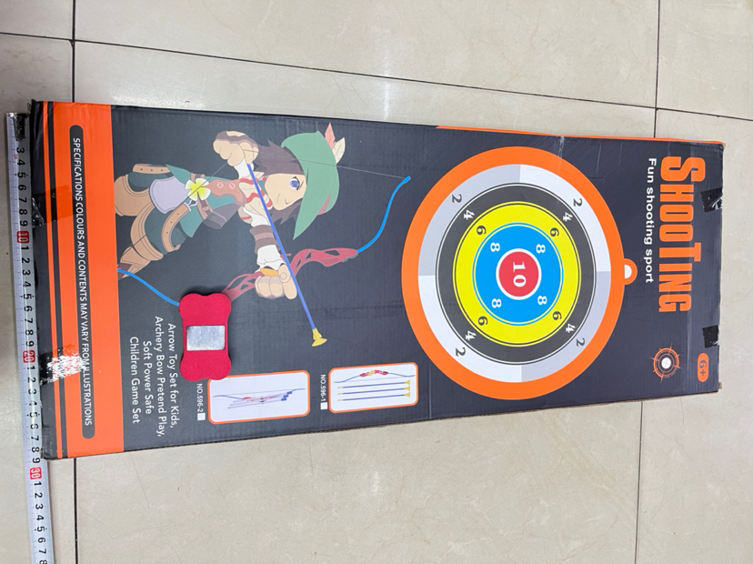 New Children&#039;s Bow and Arrow &amp;#127993; ◆ Set Color Box Packaging, 3eva Arrow