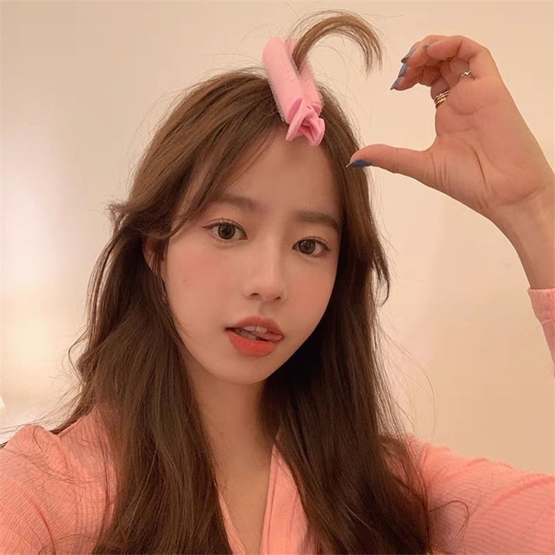 Free Shipping Hair Root Fluffy Locating Clip Hair Top Pad Barrettes Does Not Hurt Hair Natural Sweet Fringe Clip Hair Roller