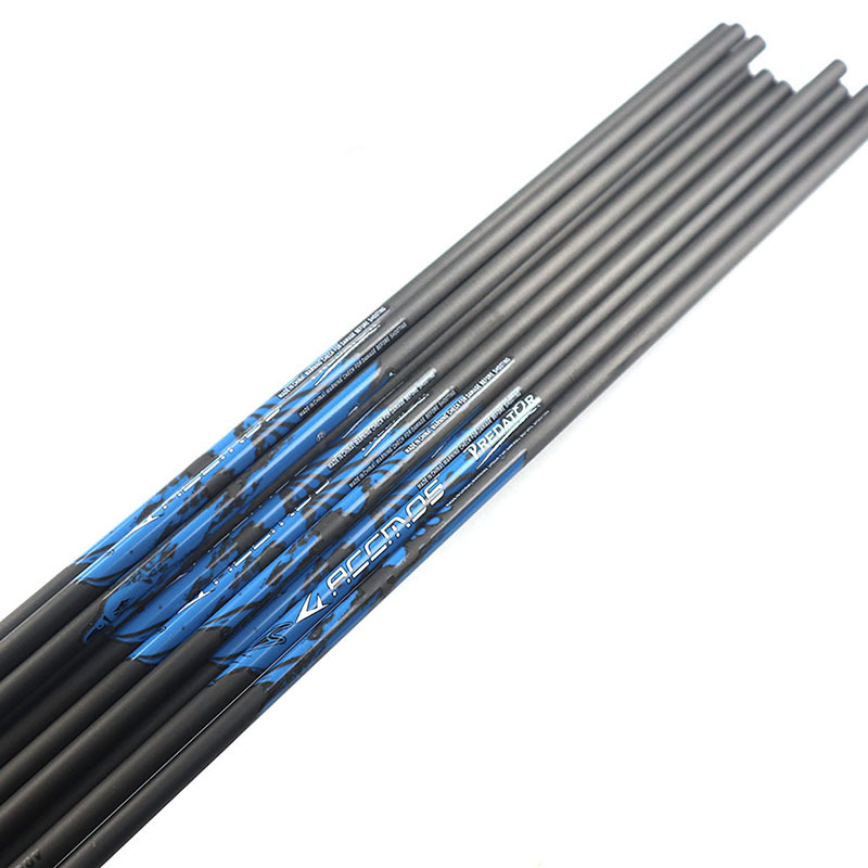 Pure Carbon Arrow Shaft Bow and Arrow Arrow 4.2/6.2 Inner Diameter Recurve Composite Multi-Deflection Optional DIY Carbon Arrow Archery Supplies