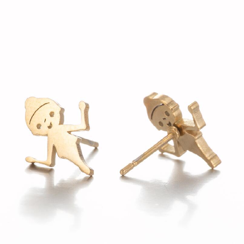 Fashion New Sports Series Roller Skates Football Rugby Stud Earrings Ins Female Niche Letters Cloud Earrings