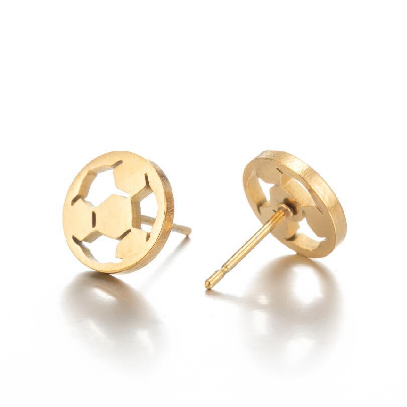 Fashion New Sports Series Roller Skates Football Rugby Stud Earrings Ins Female Niche Letters Cloud Earrings