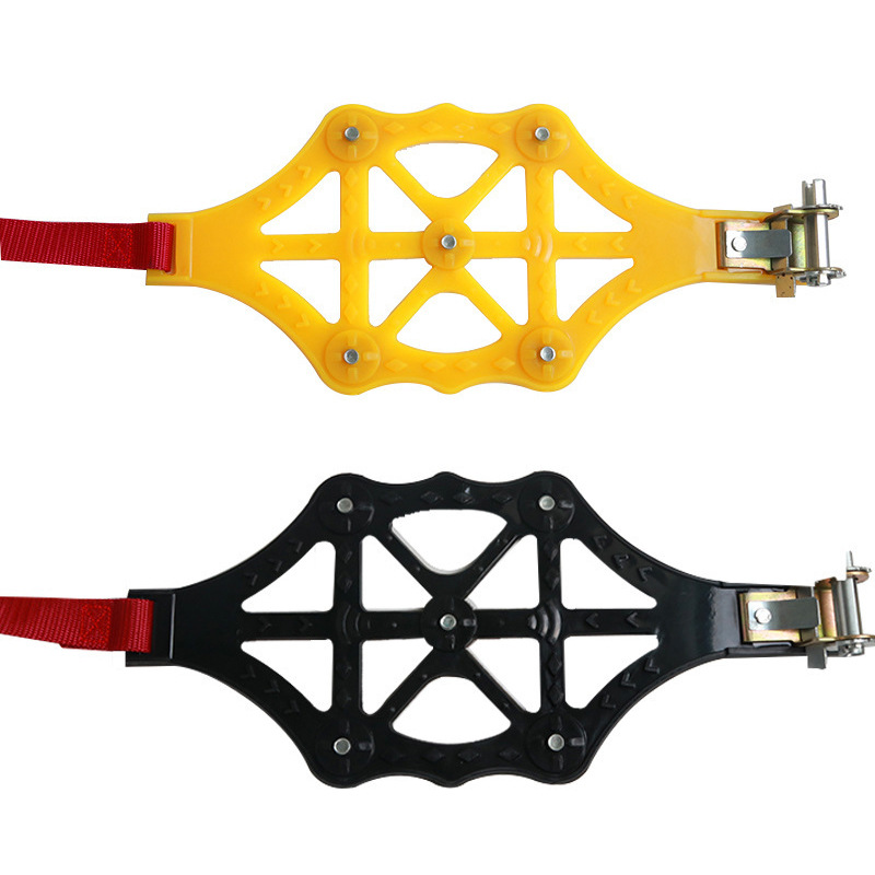 New Snow Nonskid Chain Single Buckle Car Cleat Tire Chain Nonskid Chain Tire Beef Tendon Thickened Roller Buckle