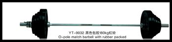 Color 185 kg barbell