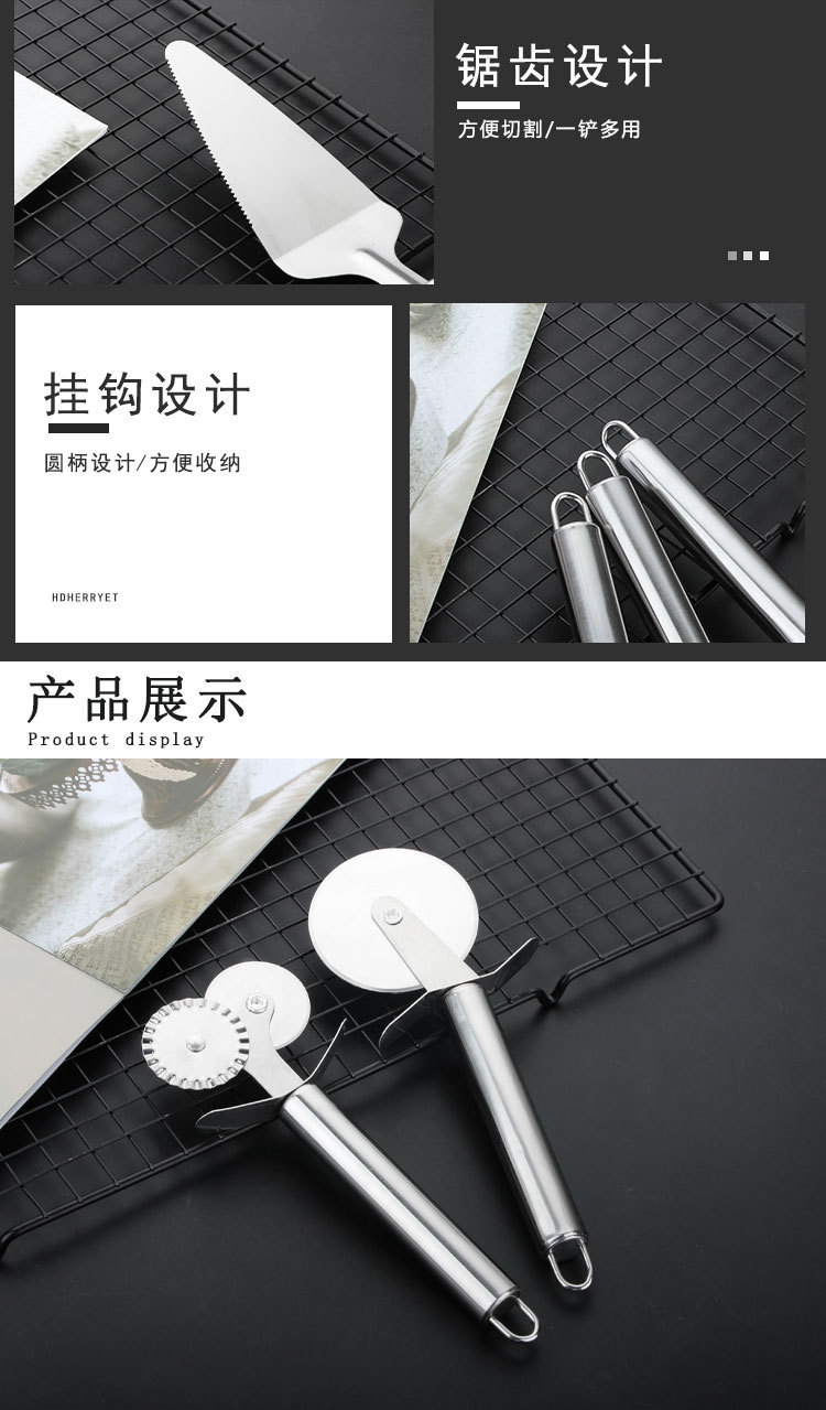 Factory Direct Sales Stainless Steel 430 Toy Coyer Single Wheel Pizza Cutter Roller Cake Knife Baking Tool Laser